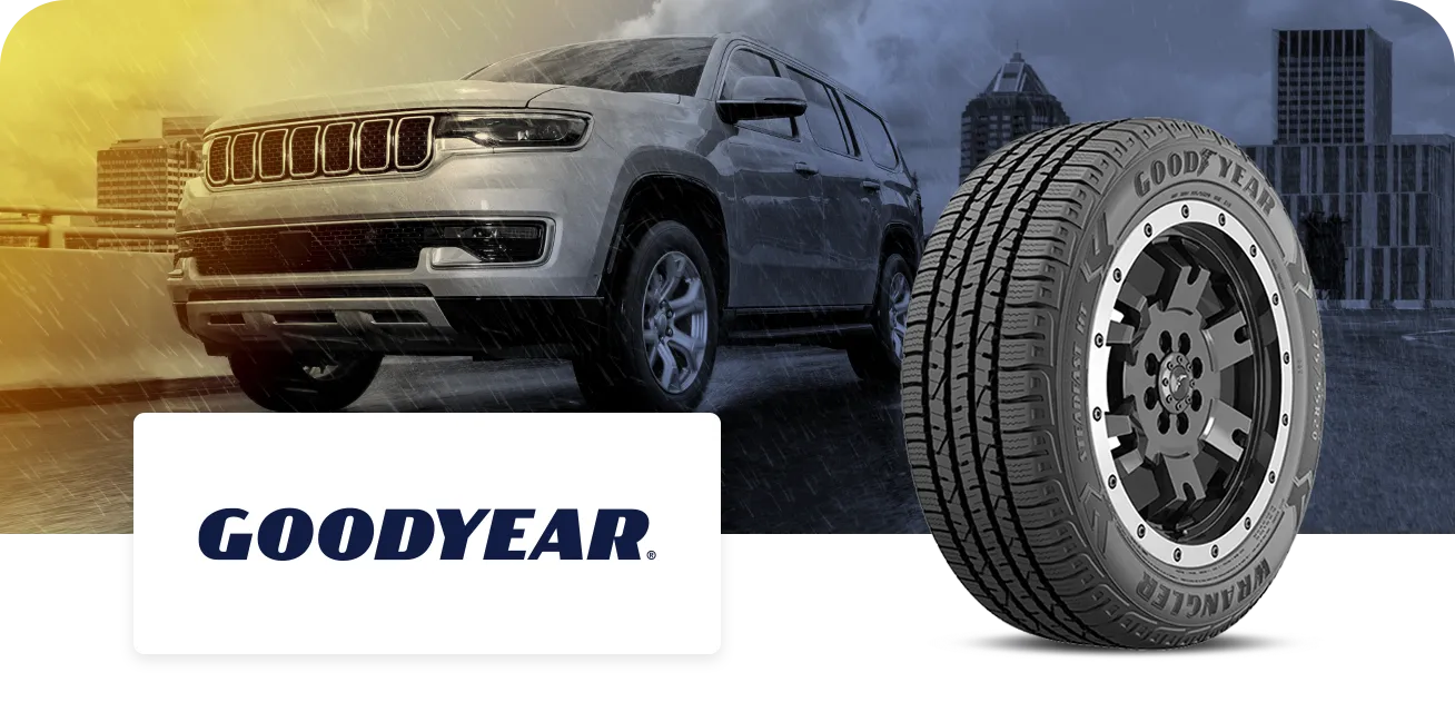 Goodyear tire and wheel promotion artwork